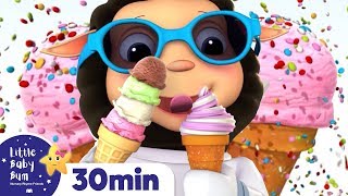 Ice Cream Song! +More Nursery Rhymes & Kids Songs | ABCs and 123s | Little Baby Bum
