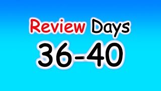 ★REVIEW Days 36-40 》ภาษาอังกฤษ 365 วัน โดย English by Chris