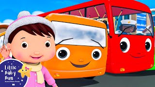 Ten Little Buses in Different Colors | Little Baby Bum - Nursery Rhymes for Kids | Baby Song 123