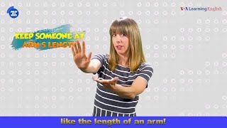 English in a Minute: Keep Someone At Arm's Length