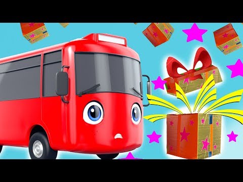 My Little Red Bus Gets A Gift | Go Buster | Baby Songs +More Nursery Rhymes | Little Baby Bum