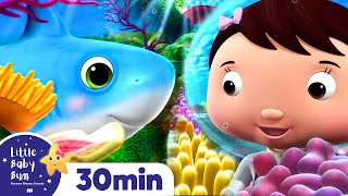 Baby Shark and Little Fish | Earth Day! | +More Nursery Rhymes and Kids Songs | Little Baby Bum