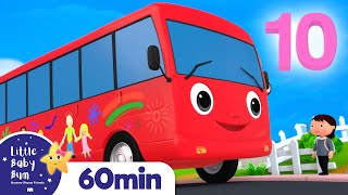 Ten Little Buses +More Nursery Rhymes and Kids Songs | Little Baby Bum