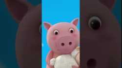 Oh! Hero Piggy Saved the Little Lamb! ??‍♂️ #Shorts #HeroStory #AnimalFun