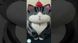 ตุ๊กตาแมวเหมียวตัวกลมสุดน่ารัก
