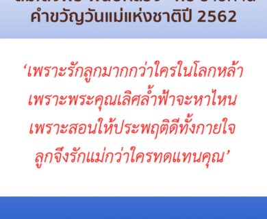 คำขวัญวันแม่แห่งชาติ